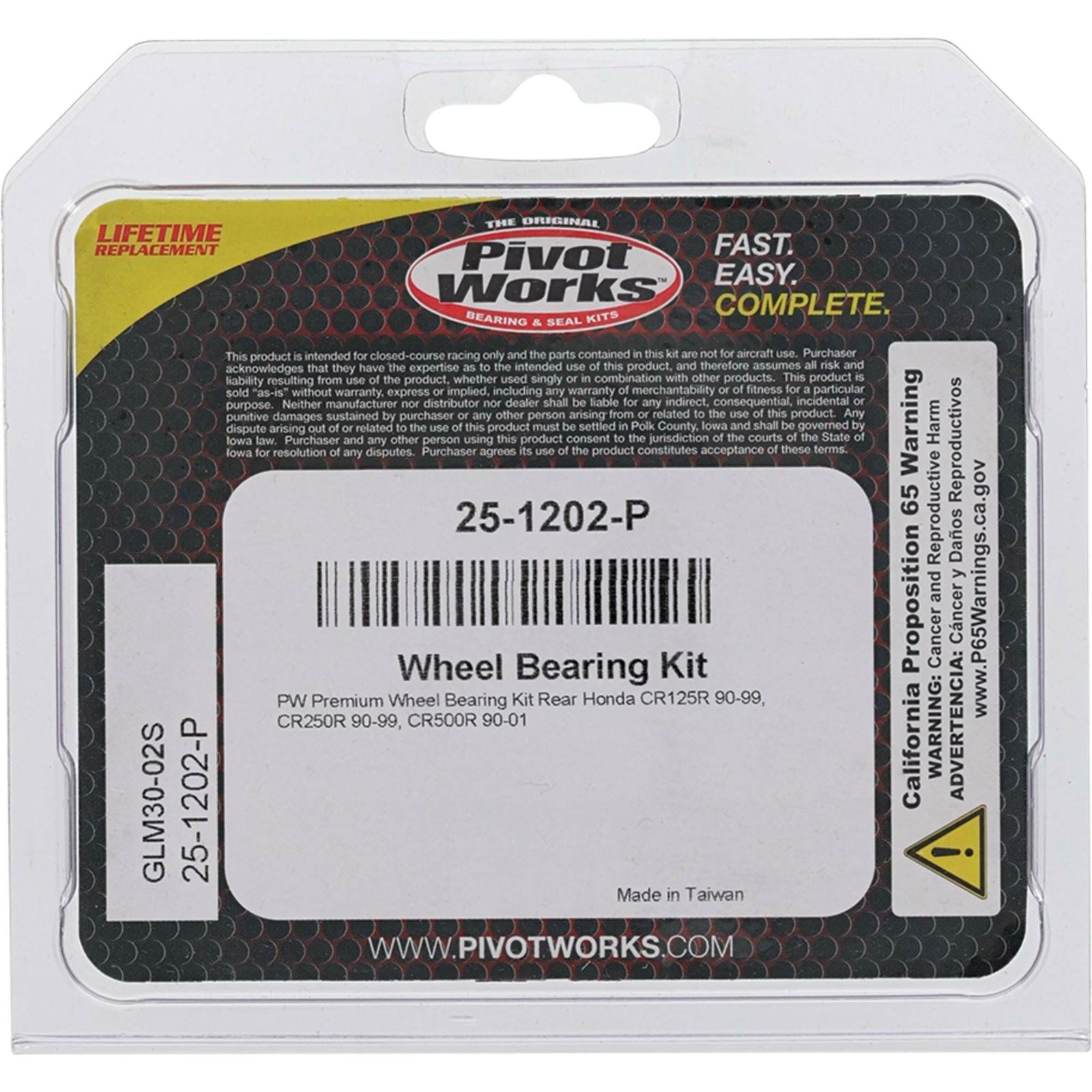 Pivot Works Complete Wheel Bearing Rebuild Kits 25-1202-P_893299