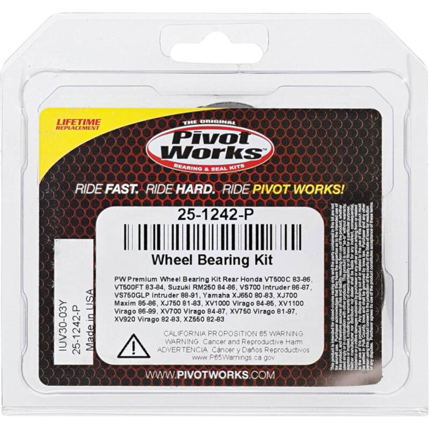 Pivot Works Wheel Bearing Kit - Premium 25-1242-P_1690263