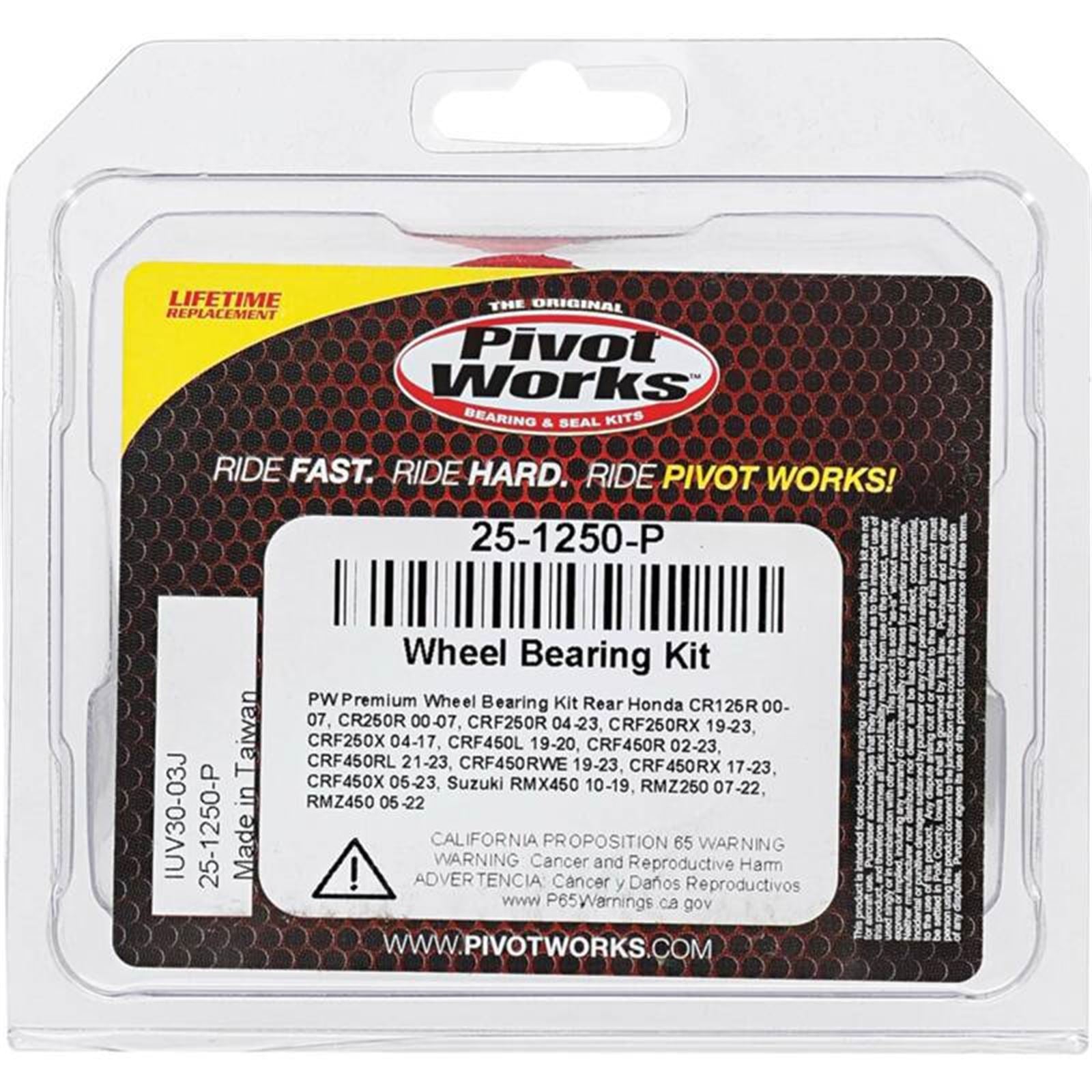 Pivot Works Complete Wheel Bearing Rebuild Kits 25-1250-P_1520413