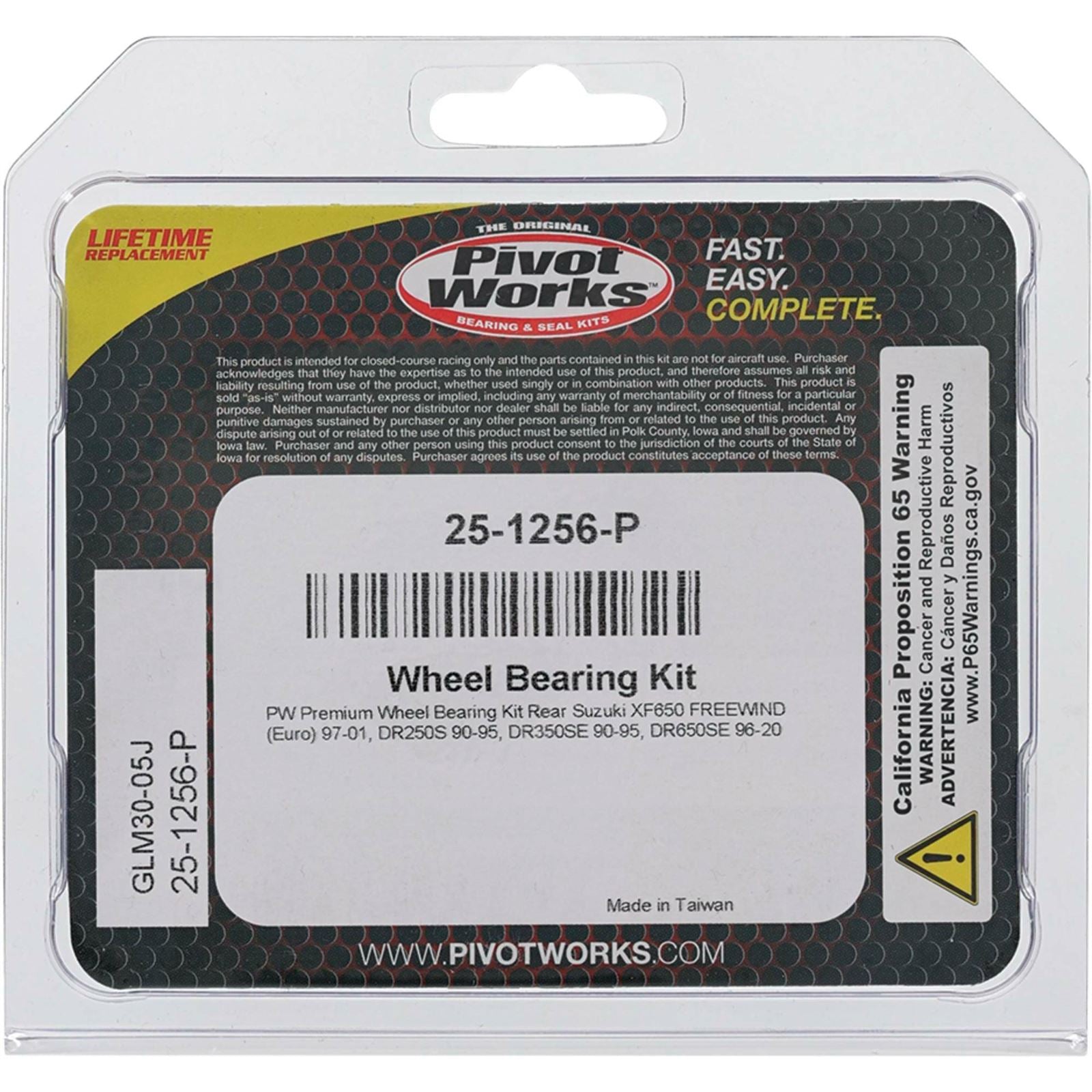Pivot Works Wheel Bearing Kit - Premium 25-1256-P_893424