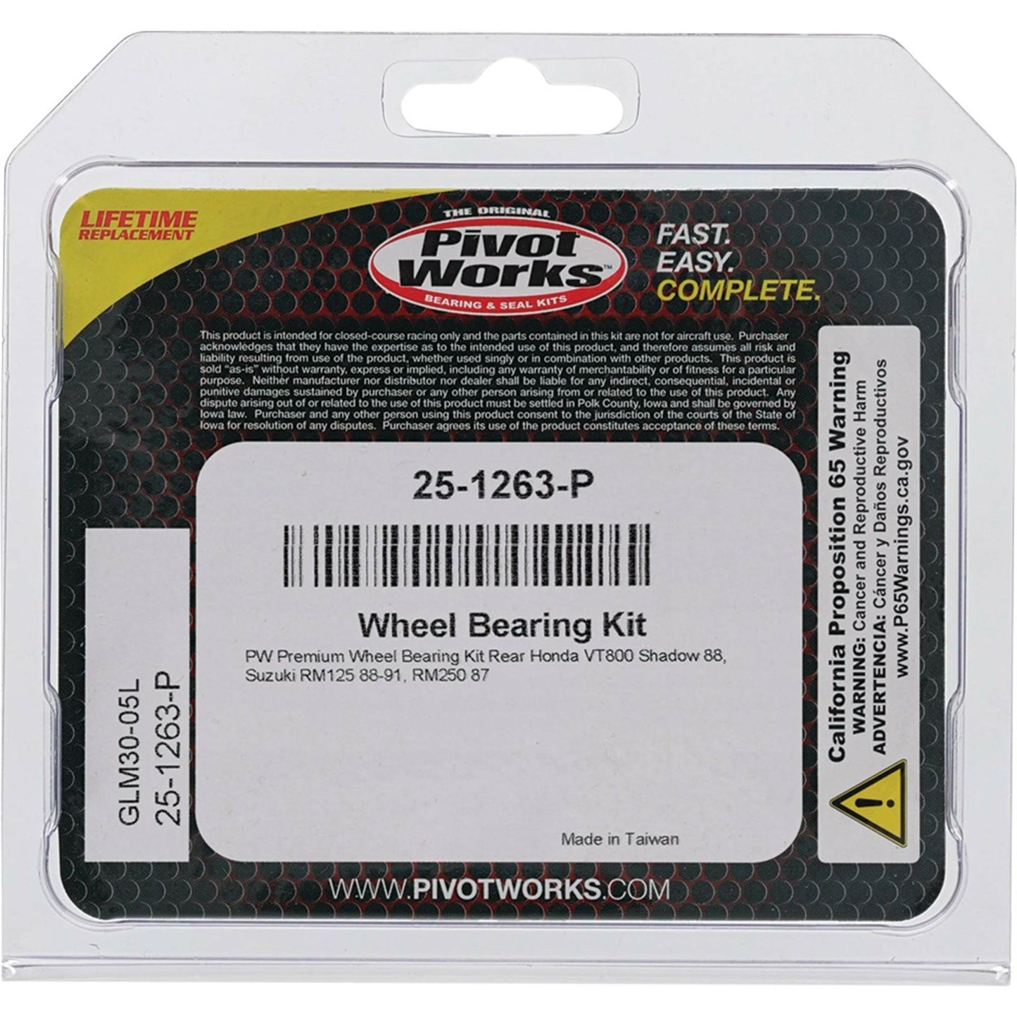 Pivot Works Wheel Bearing Kit - Premium 25-1263-P_893434