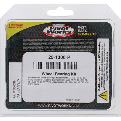 Pivot Works Wheel Bearing Kit - Premium 25-1300-P_893469