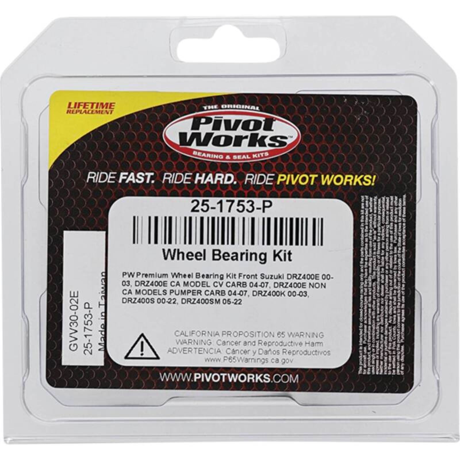 Pivot Works Wheel Bearing Kit - Premium 25-1753-P_1691859