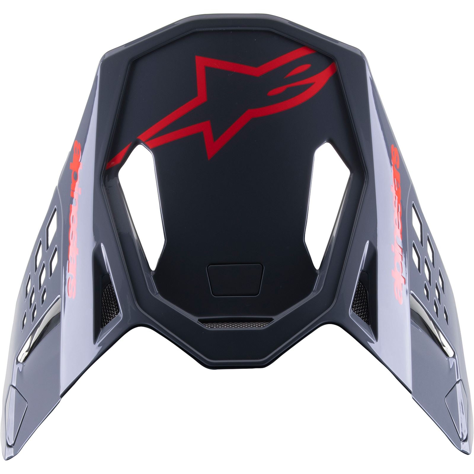 Alpinestars Supertech M8 Visor - Radium 2 - Gloss Black/Red [MPN: 8981523-1397-OS]_894409
