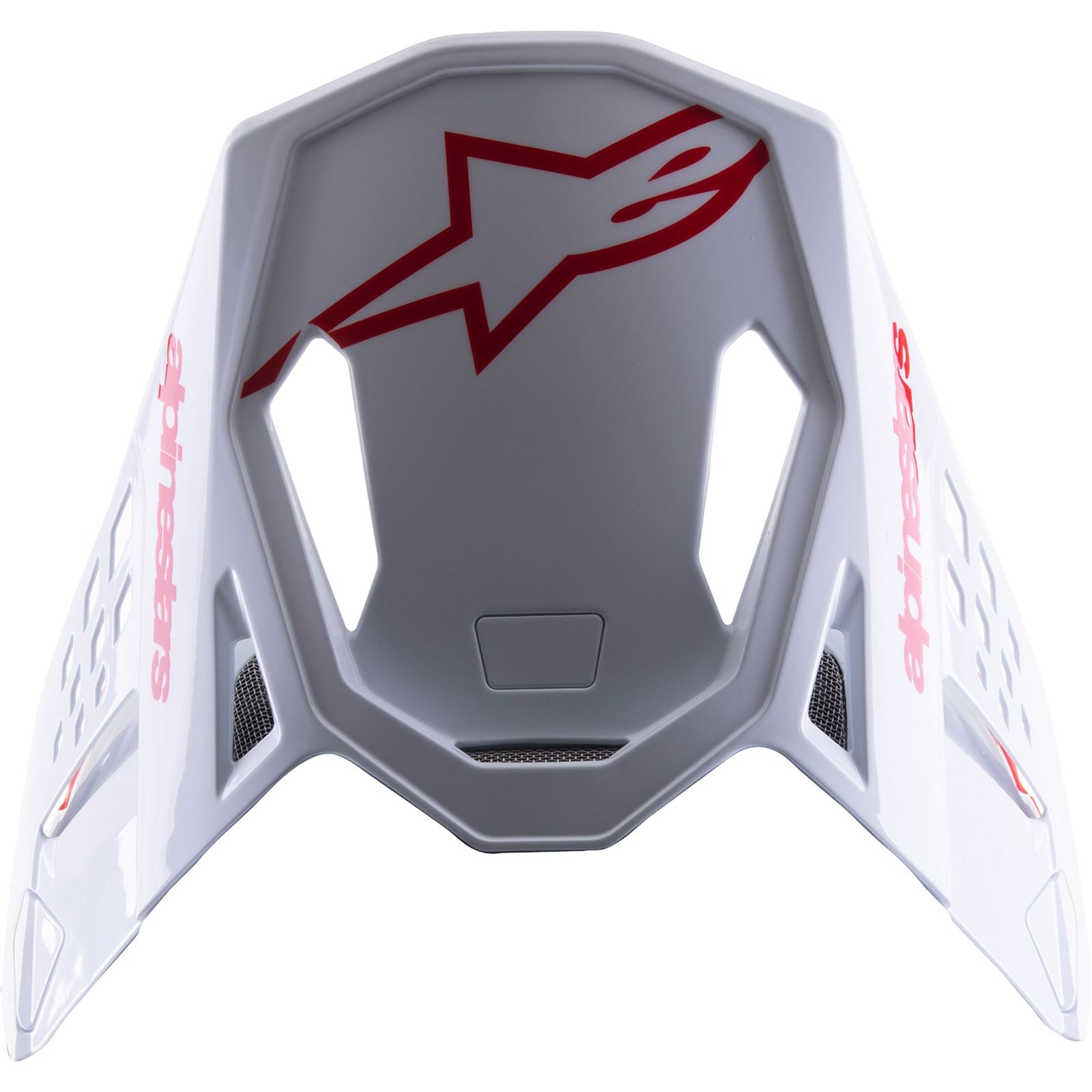 Alpinestars Supertech M8 Visor - Radium 2 - Gloss Red/White [MPN: 8981523-3012-OS]_894410