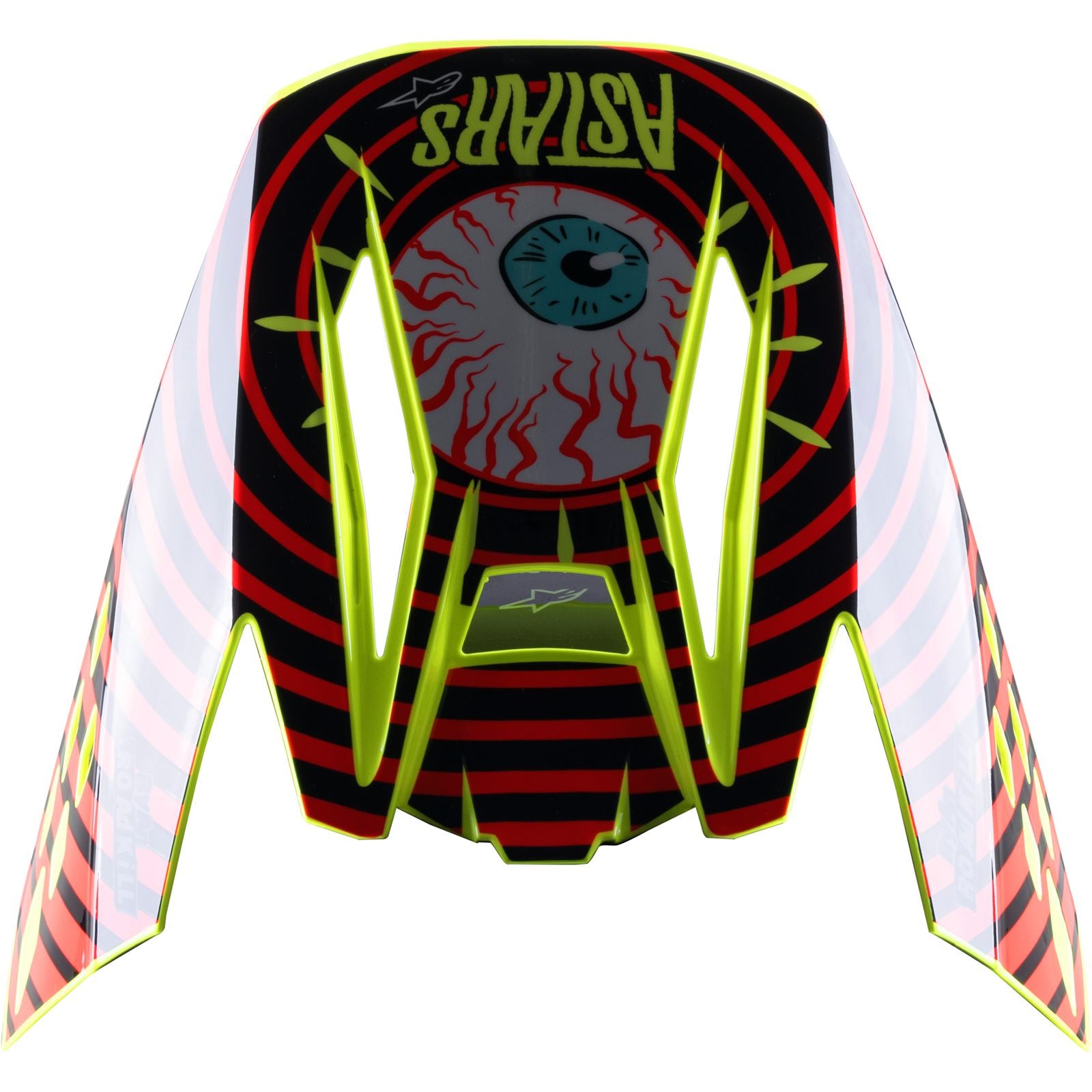 Alpinestars SM5 Visor - Solar Flare - Gloss Black/Red/Yellow [MPN: 8985722-1355-OS]_893634