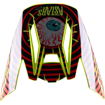 Alpinestars SM5 Visor - Solar Flare - Gloss Black/Red/Yellow [MPN: 8985722-1355-OS]_894412