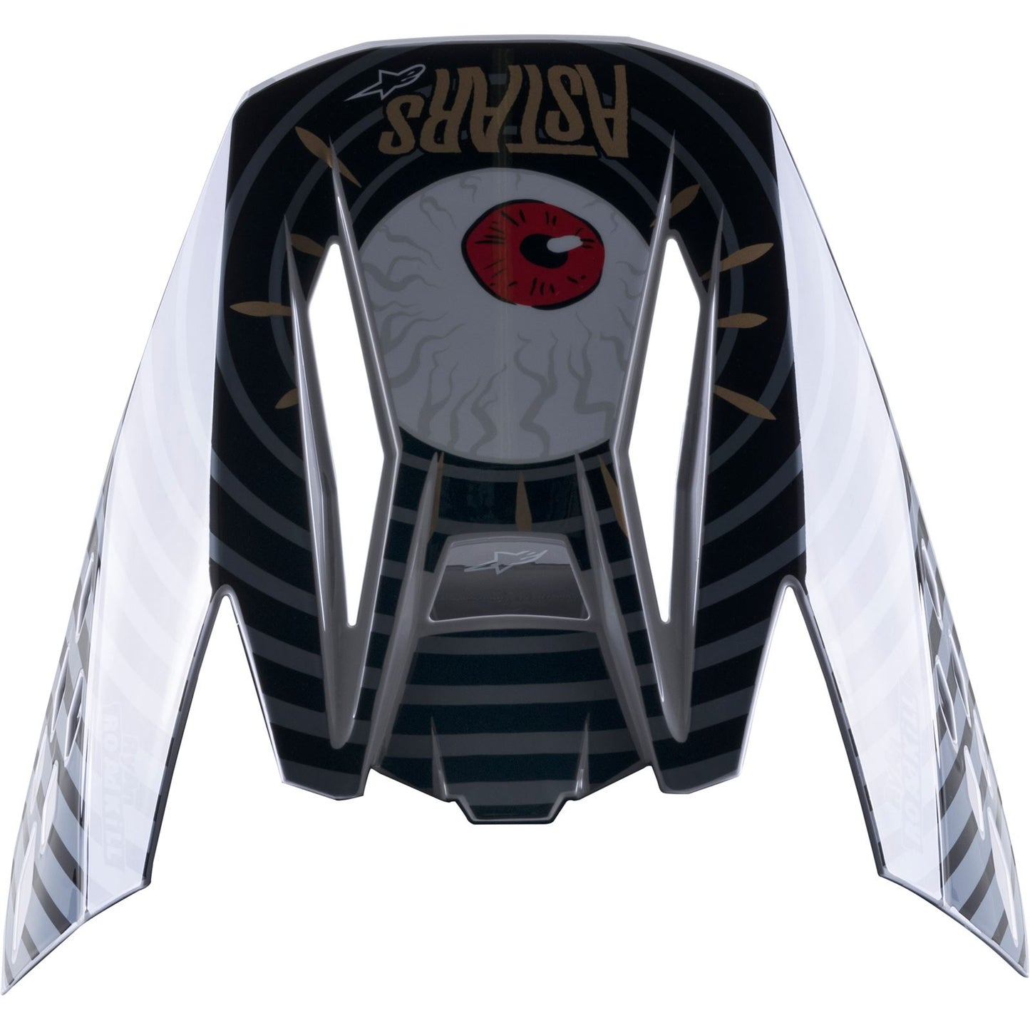 Alpinestars SM5 Visor - Solar Flare - Gloss Black/Gray/Gold [MPN: 8985722-1959-OS]_893635