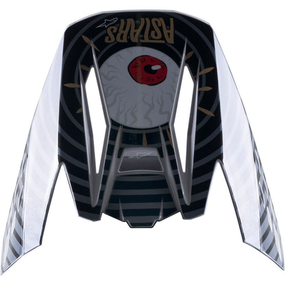 Alpinestars SM5 Visor - Solar Flare - Gloss Black/Gray/Gold [MPN: 8985722-1959-OS]_893635