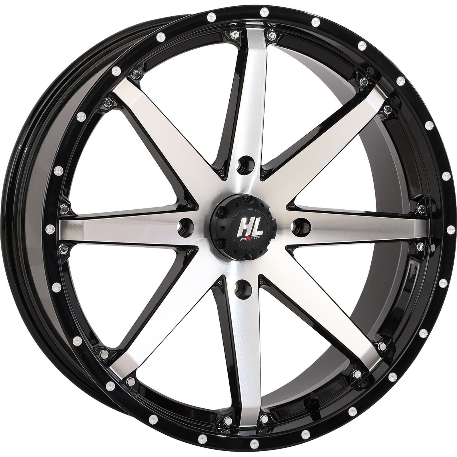 High Lifter Wheel HL10 Front/Rear Gloss Black W/Machined 20x7 - 4/156 20HL10-1156_893700