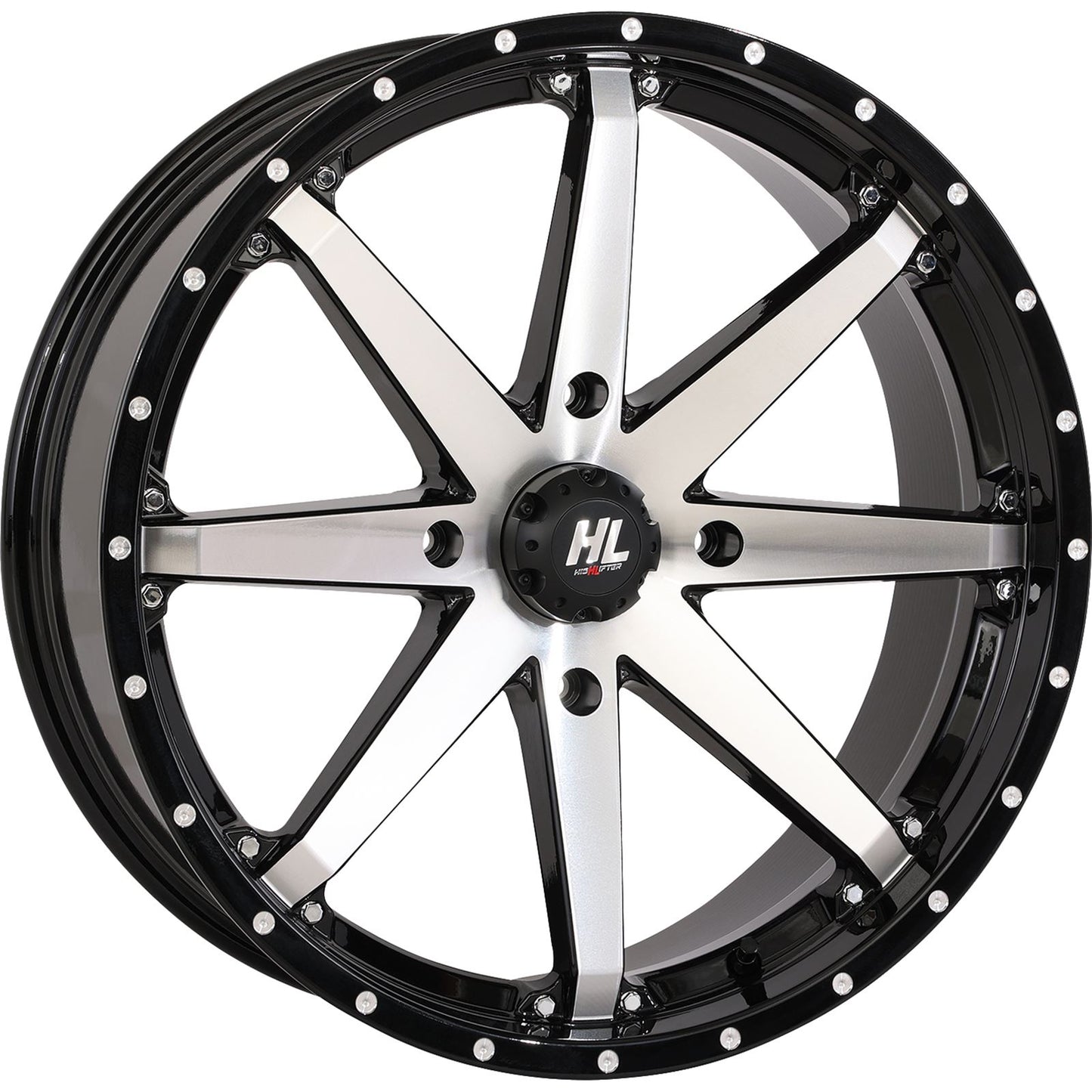 High Lifter Wheel HL10 Front/Rear Gloss Black W/Machined 20x7 - 4/137 20HL10-1137_893701