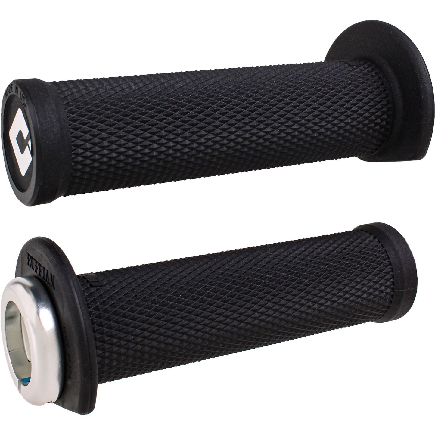 ODI Ruffian Grips - ATV/PWC - Black/Silver [MPN: J33RFB-S]_1103103