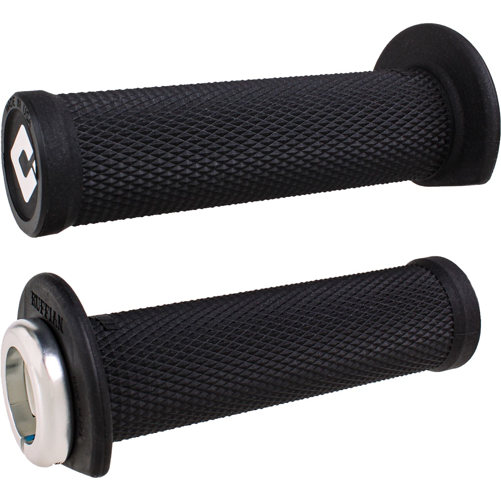 ODI Ruffian Grips - ATV/PWC - Black/Silver [MPN: J33RFB-S]_1103103