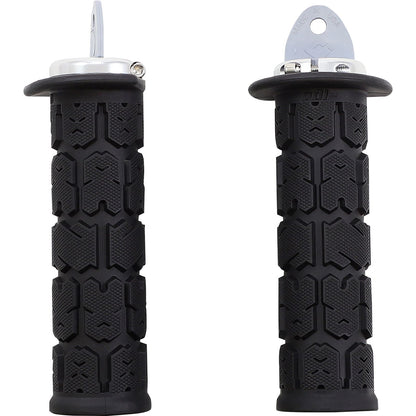 ODI Rogue Grips - ATV/PWC - Black/Silver [MPN: J33RGB-S]_1103042