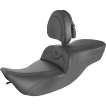 Saddlemen RoadSofa™ Seat with Backrest - Black with Black Stitching 897-06-187BR_893820