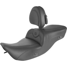 Saddlemen Heated RoadSofa™ Seat with Backrest - Black with Black Stitching 897-06-187BRHCT_893821