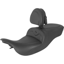 Saddlemen RoadSofa™ Seat - With Backrest - Black W/Black Stitching 897-07-187BR_893824