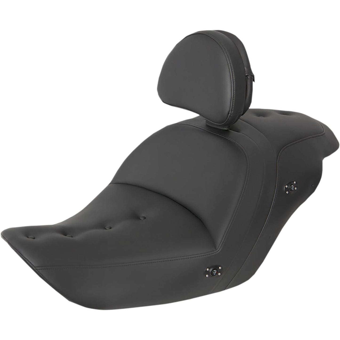Saddlemen Heated Roadsofa™ Pillow Top Seat - With Backrest - Black H23-20-181BRHCT_893829