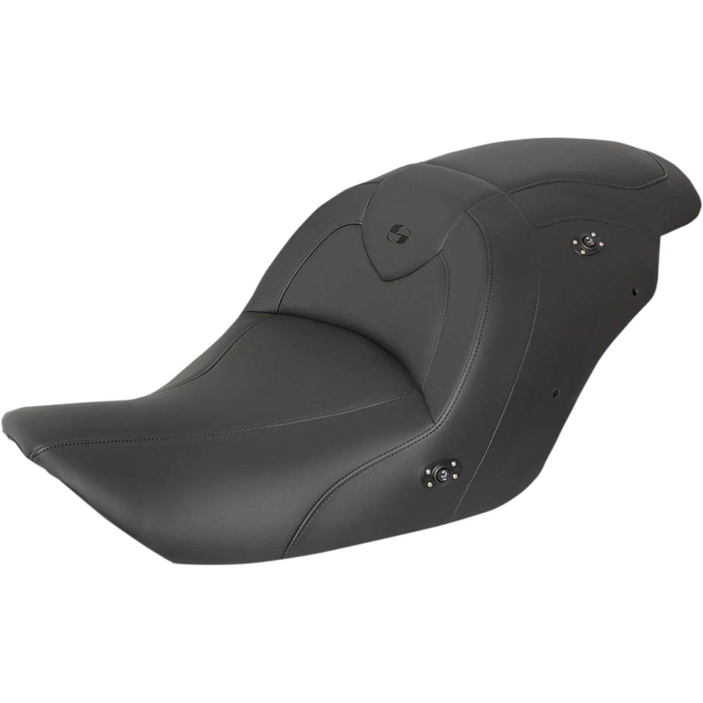 Saddlemen Seat - RoadSofa™ - w/o Backrest - Black W/Black Stitching - Heated H23-20-187HCT_893838