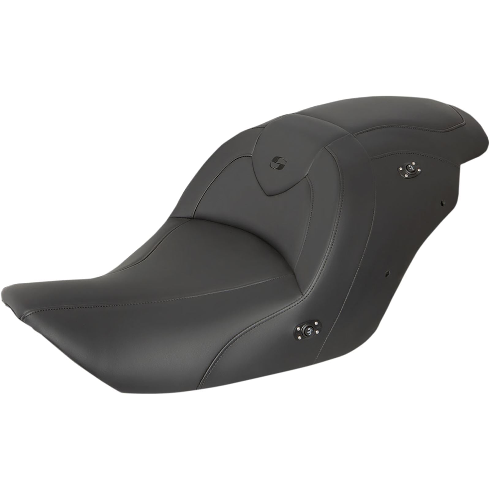 Saddlemen Seat - RoadSofa™ - w/o Backrest - Black W/Black Stitching - Heated H23-20-187HCT_893838