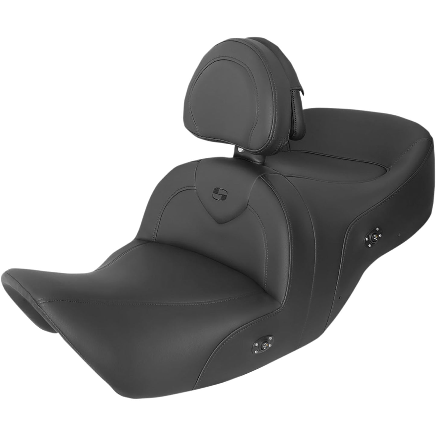 Saddlemen Seat - RoadSofa™ - With Backrest - Black - Heated H01-07-187BRHCT_893816