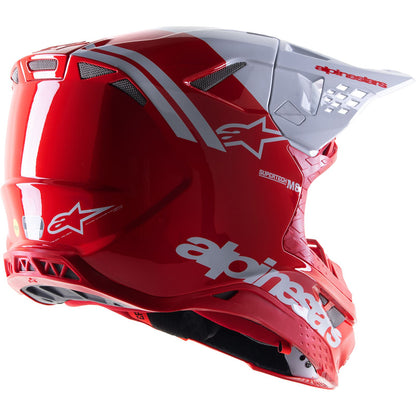 Alpinestars Supertech M8 Helmet - Radium 2 - Gloss Red/White - 2XL CLOSEOUT [MPN: 8301523-3012-2X]_1777854