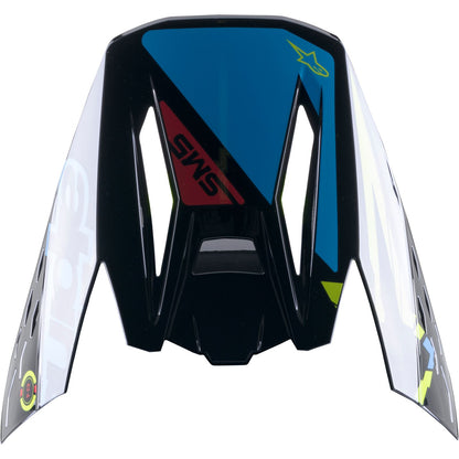 Alpinestars SM5 Visor - Action - Black/Blue/Yellow [MPN: 8986022-1757]_898815