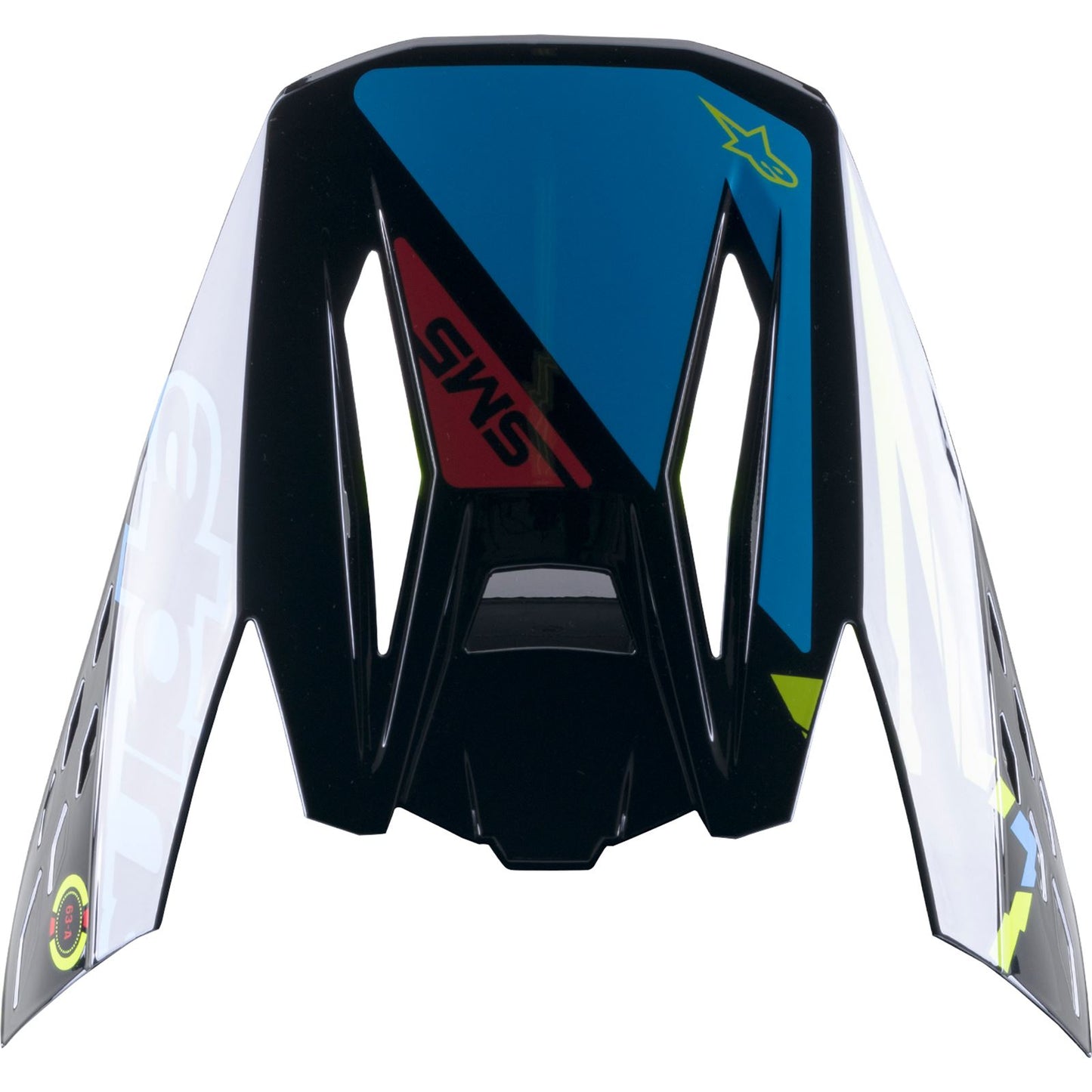 Alpinestars SM5 Visor - Action - Black/Blue/Yellow [MPN: 8986022-1757]_894414