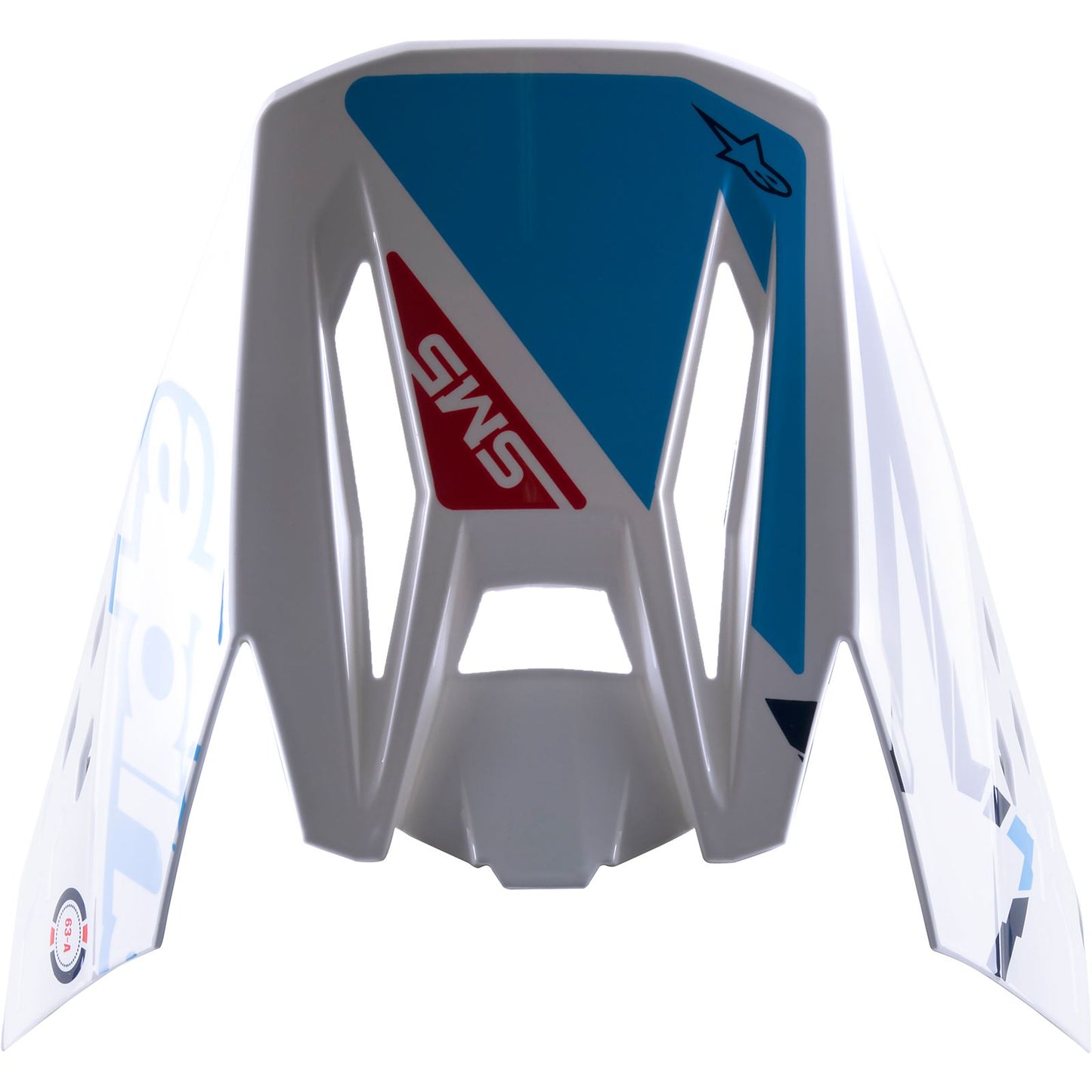 Alpinestars SM5 Visor - Action - White/Cyan/Blue [MPN: 8986022-2077]_898817