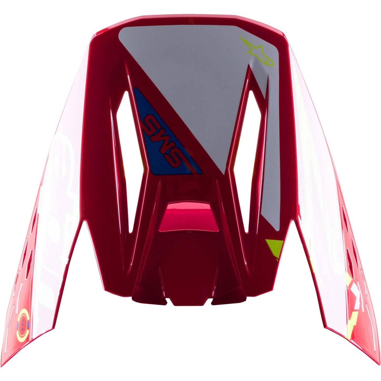 Alpinestars SM5 Visor - Action - Red/White/Yellow [MPN: 8986022-3325]_894416