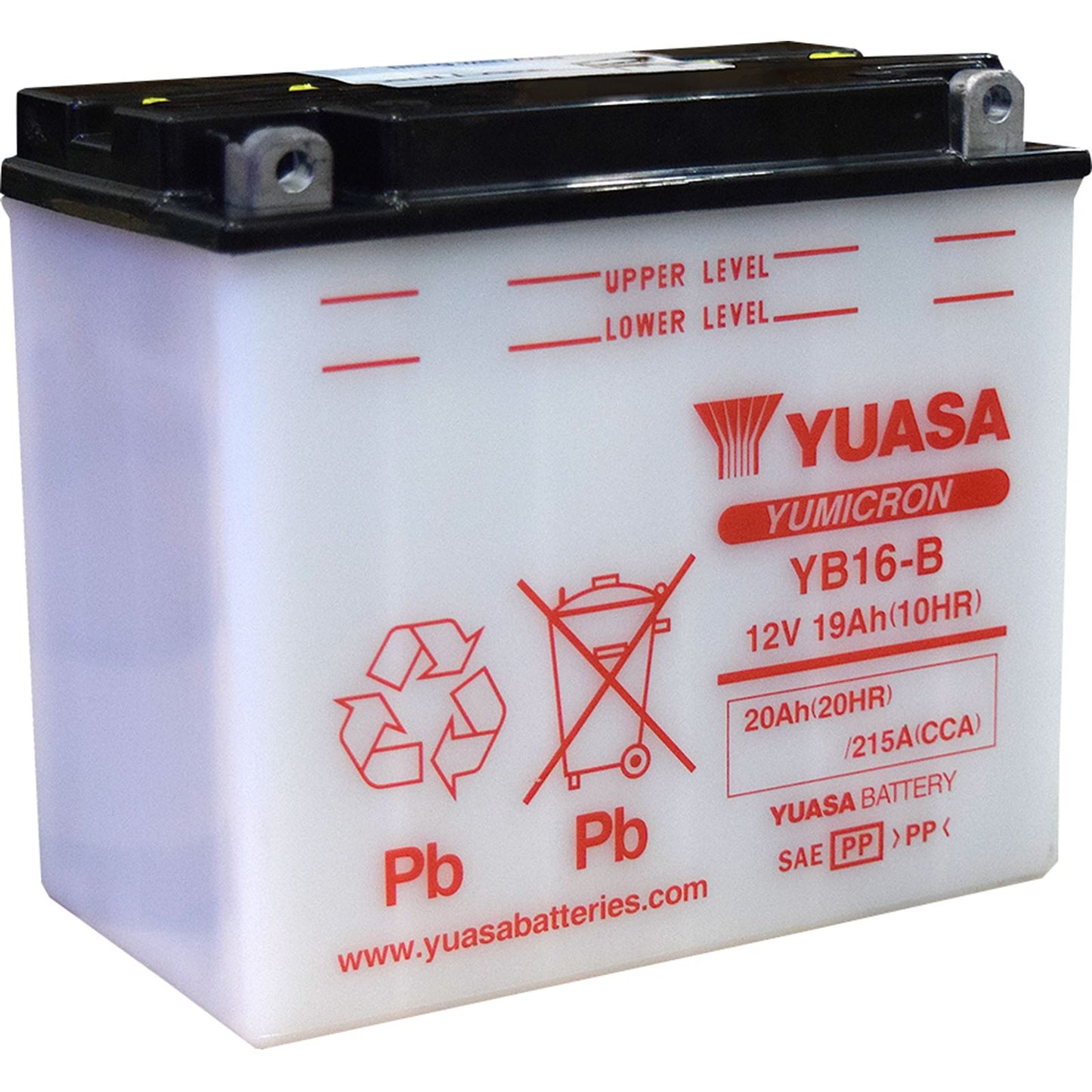 Yuasa Battery - YB16-B - Conventional electrolyte Sold Separately YUAM2216YTWN_1097857