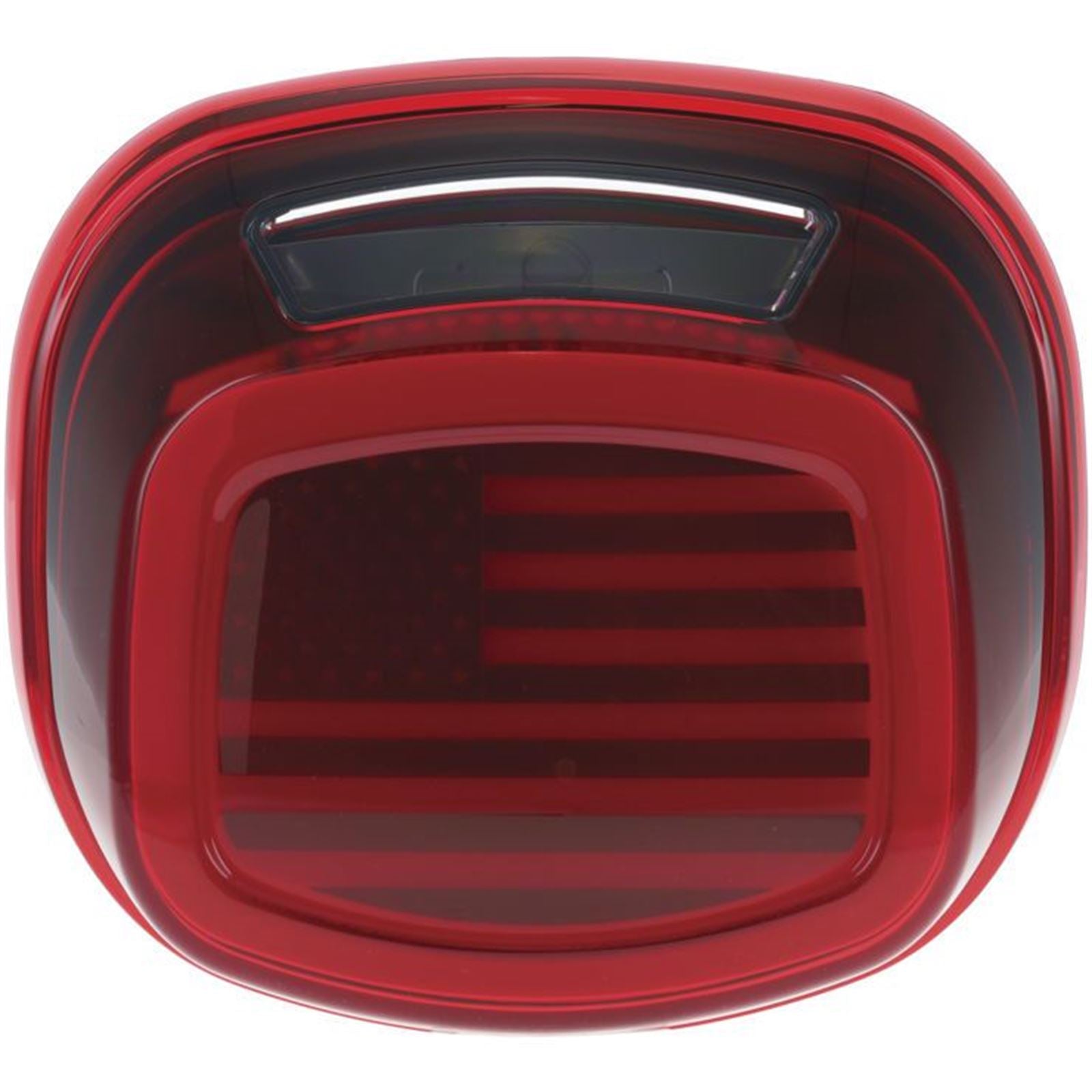Kuryakyn Tracer US Flag LED Taillight - Red Lens with License Light 2924_944231