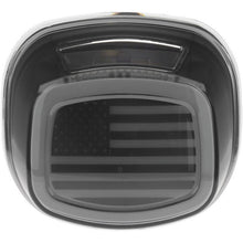 Kuryakyn Tracer US Flag LED Taillight with License Light - Smoke 2926_1171393