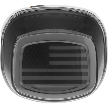 Kuryakyn Tracer US Flag LED Taillight - Smoke Lens without License Light 2927_1130481