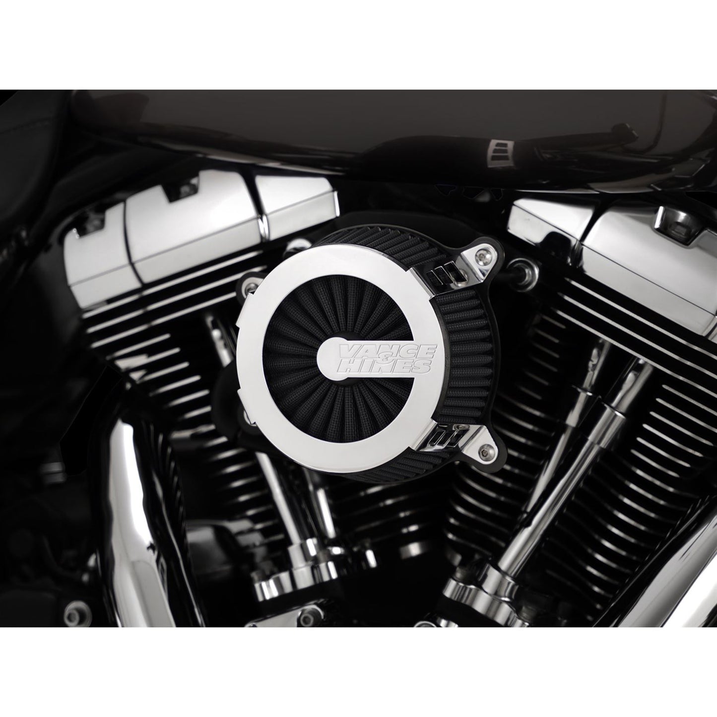 Vance And Hines Cage Fighter Air Cleaner for M8 - Chrome 70356_1079404