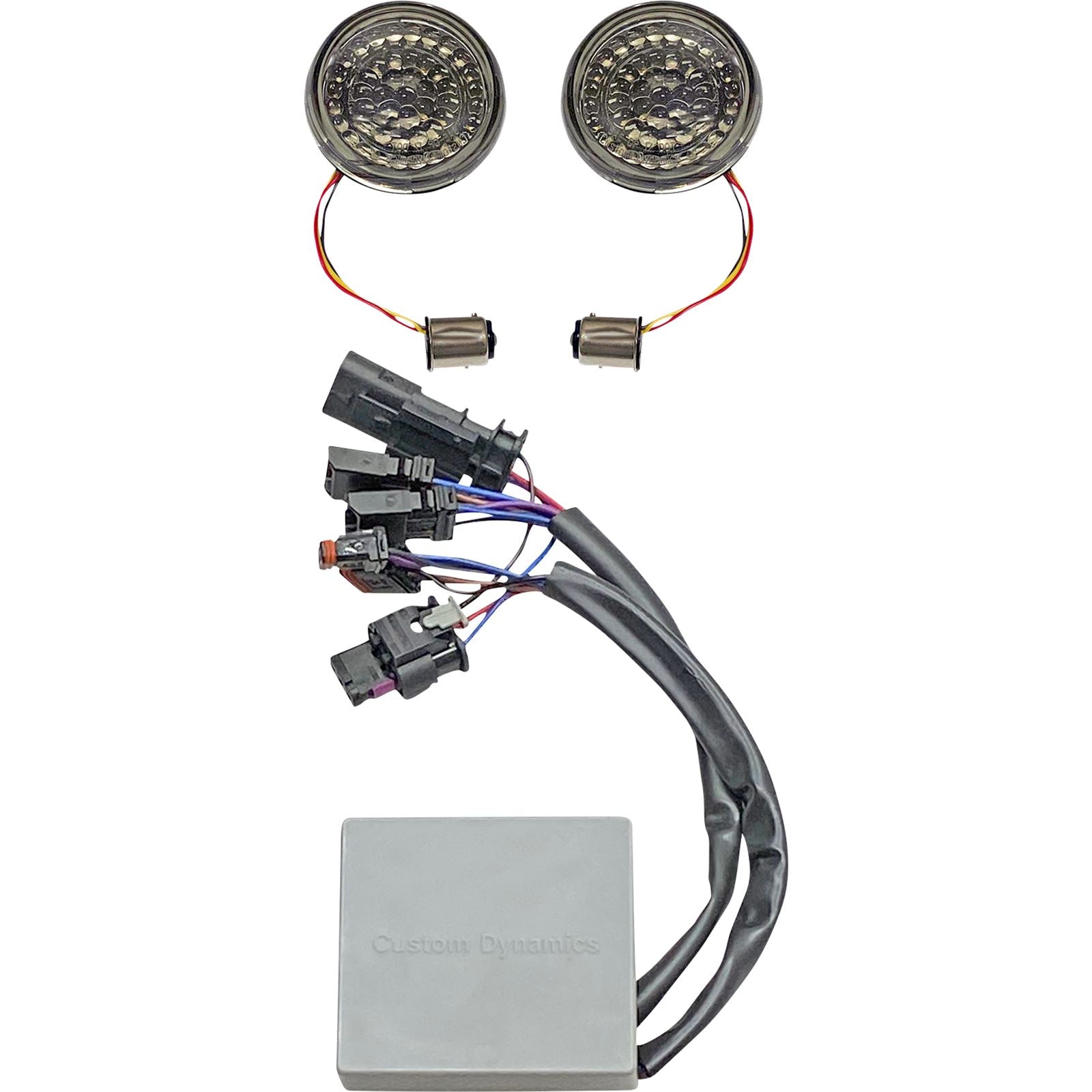 Custom Dynamics Amber Turn Signals - Red Run/Brake with Brake Strobe for M8 CD-STS-RSGST_1075841