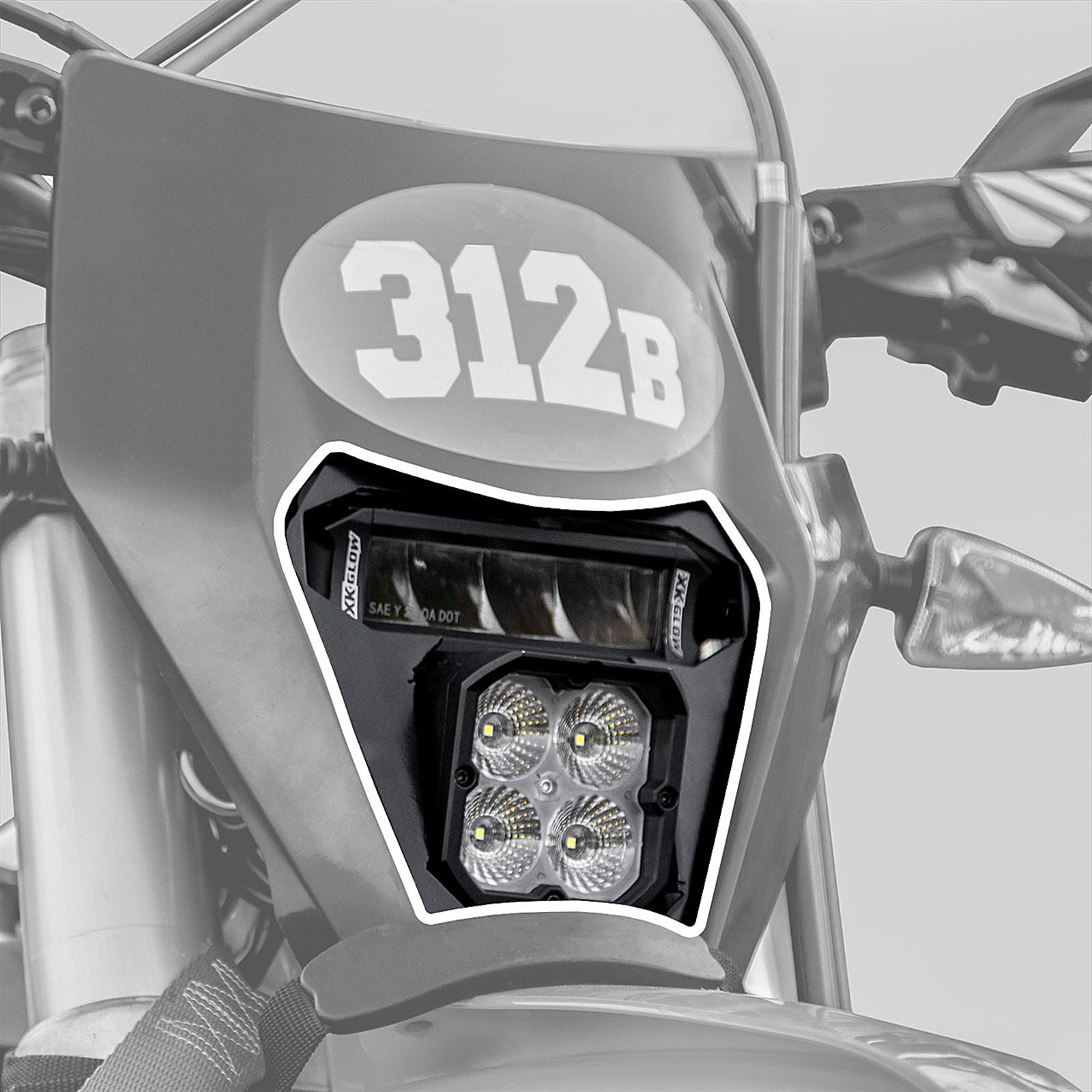 XKGlow Headlight Upgrade Kit for Gas Gas/ Husqvarna/ KTM Dual Sport Bikes XK-DS-KTM_907648
