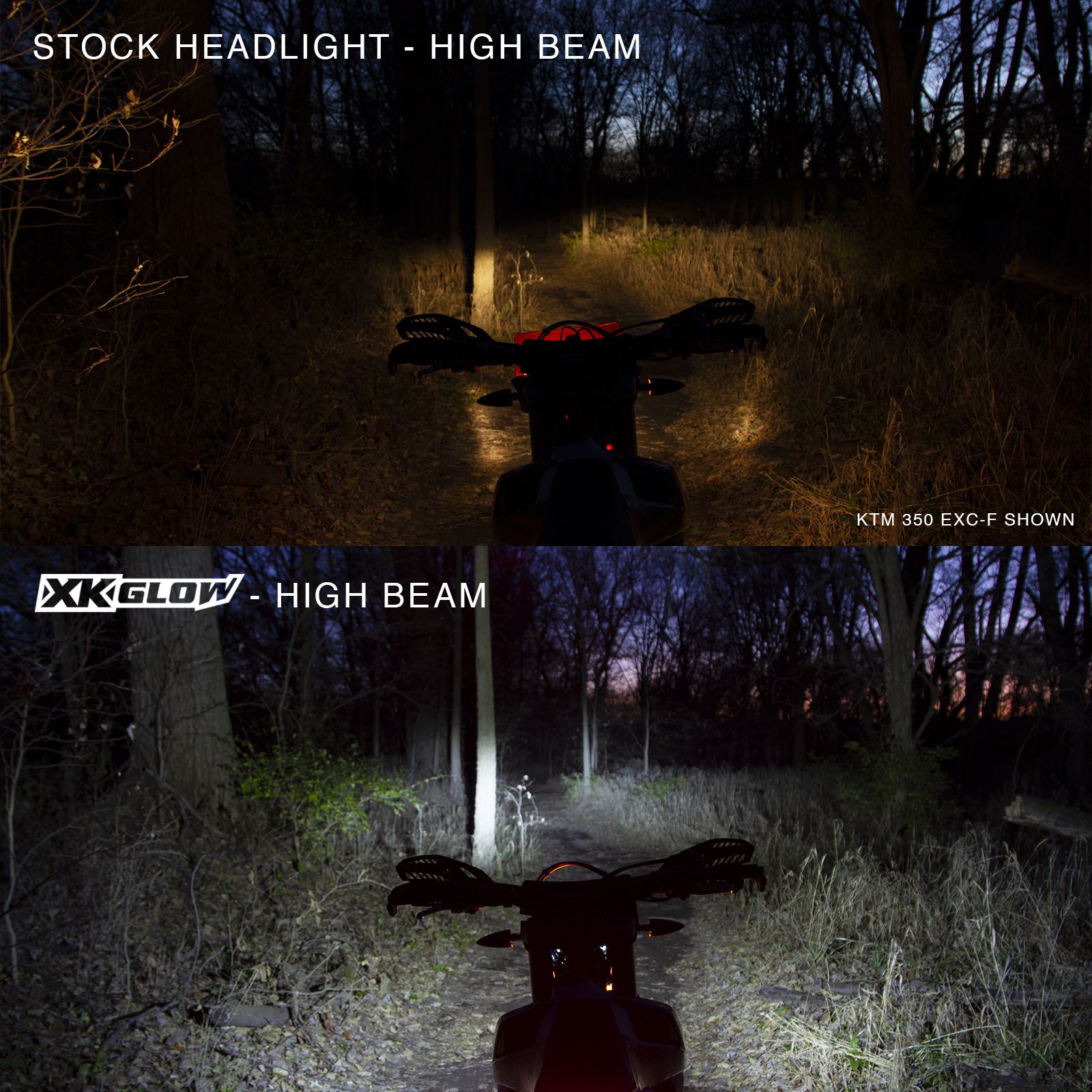 XKGlow Headlight Upgrade Kit for Gas Gas/ Husqvarna/ KTM Dual Sport Bikes XK-DS-KTM_907652