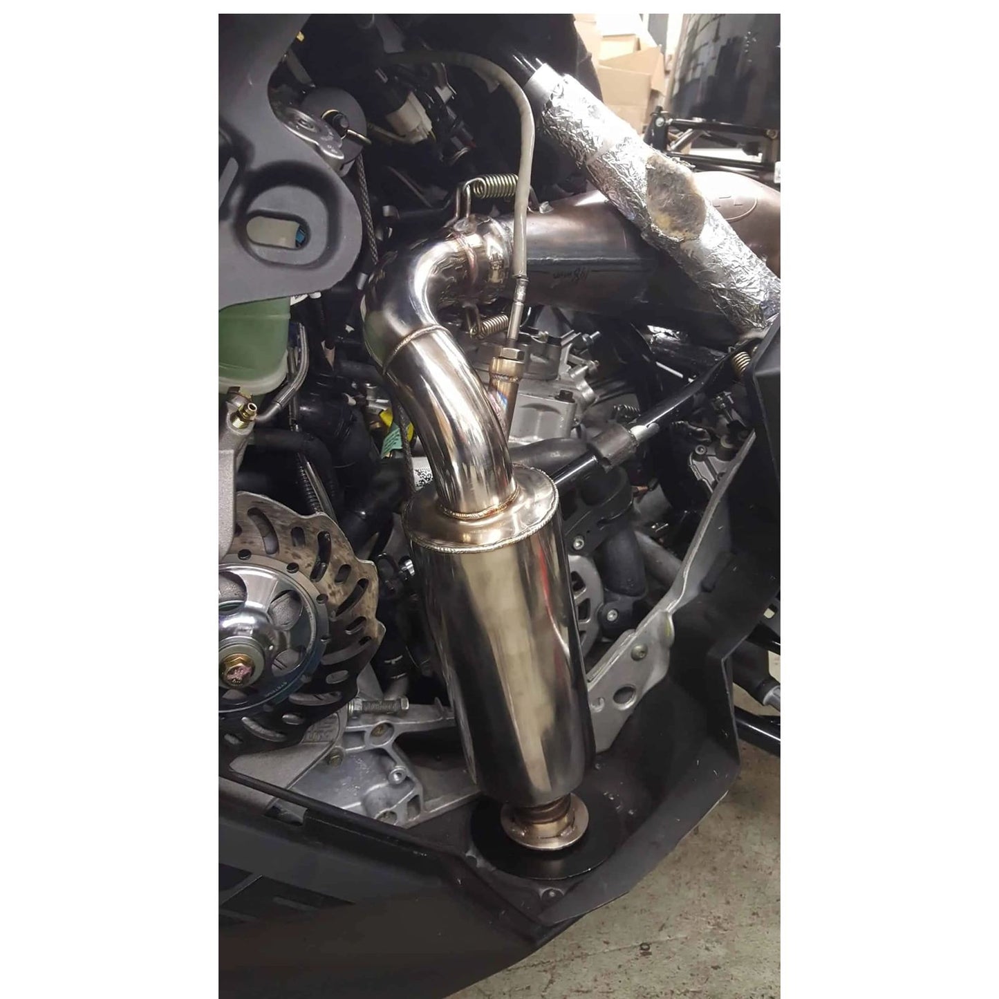 Straightline Performance Lightweight Muffler - Stainless Steel fits Polaris Matryx 900R Patriot [MPN: 132-159]_2568846