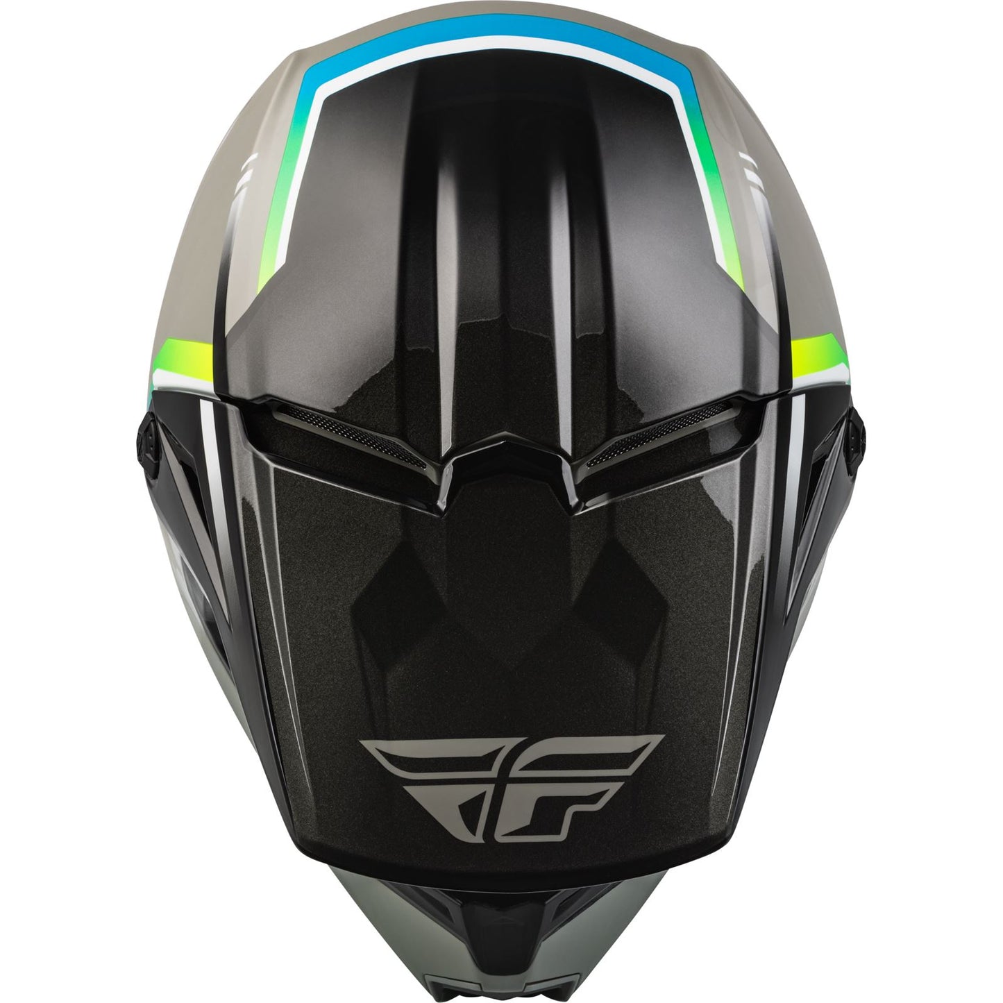 Fly Racing Kinetic Vision Helmet - Grey/Black _897056