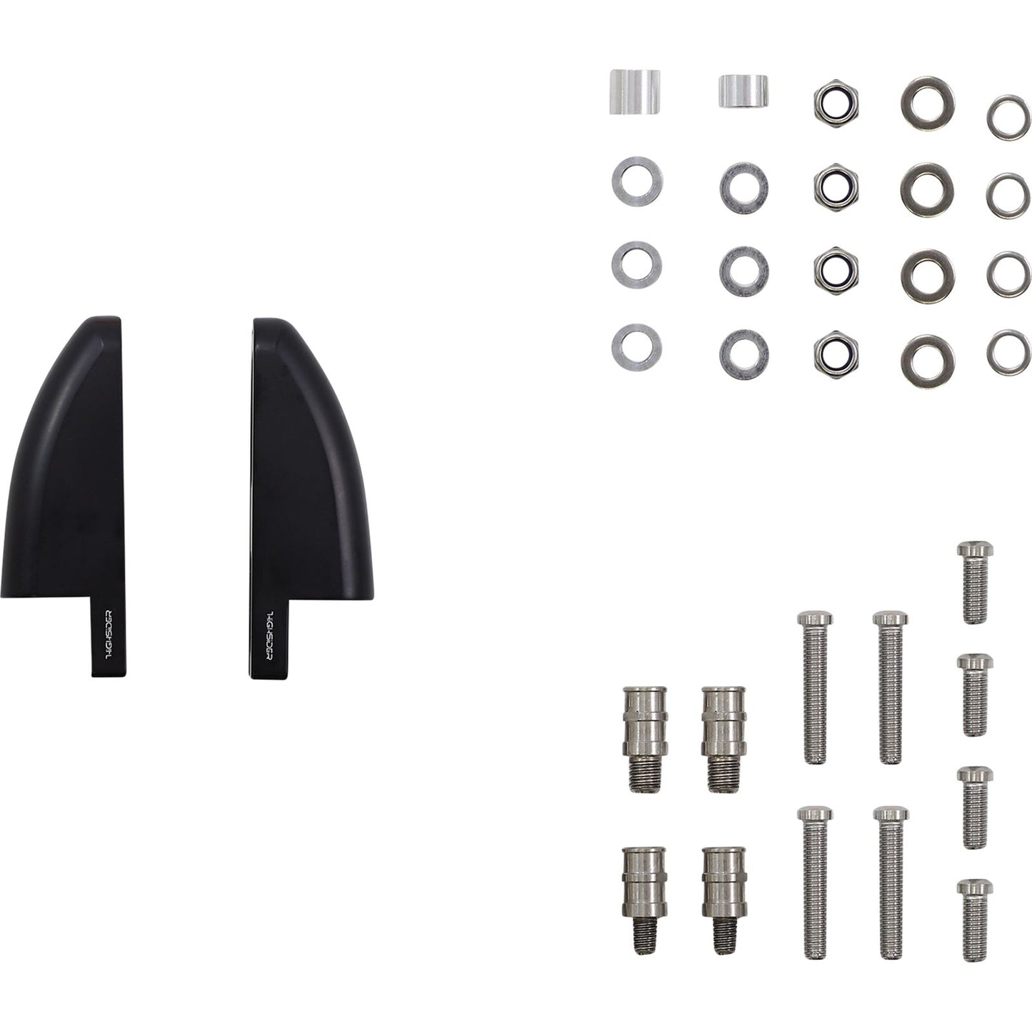 Highsider CNC Fairing Mirror Adapters - 77.5 mm [MPN: 304-030]_1079445