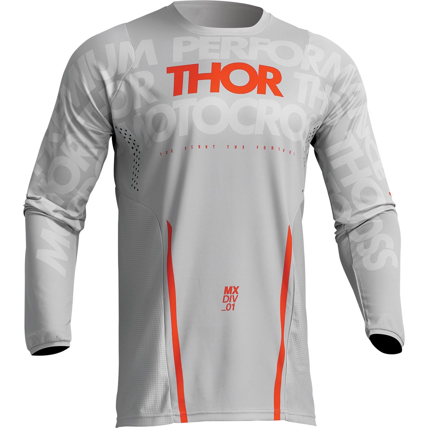 Thor Pulse Mono Jersey - Gray/Orange - Small 2910-7109_1077413