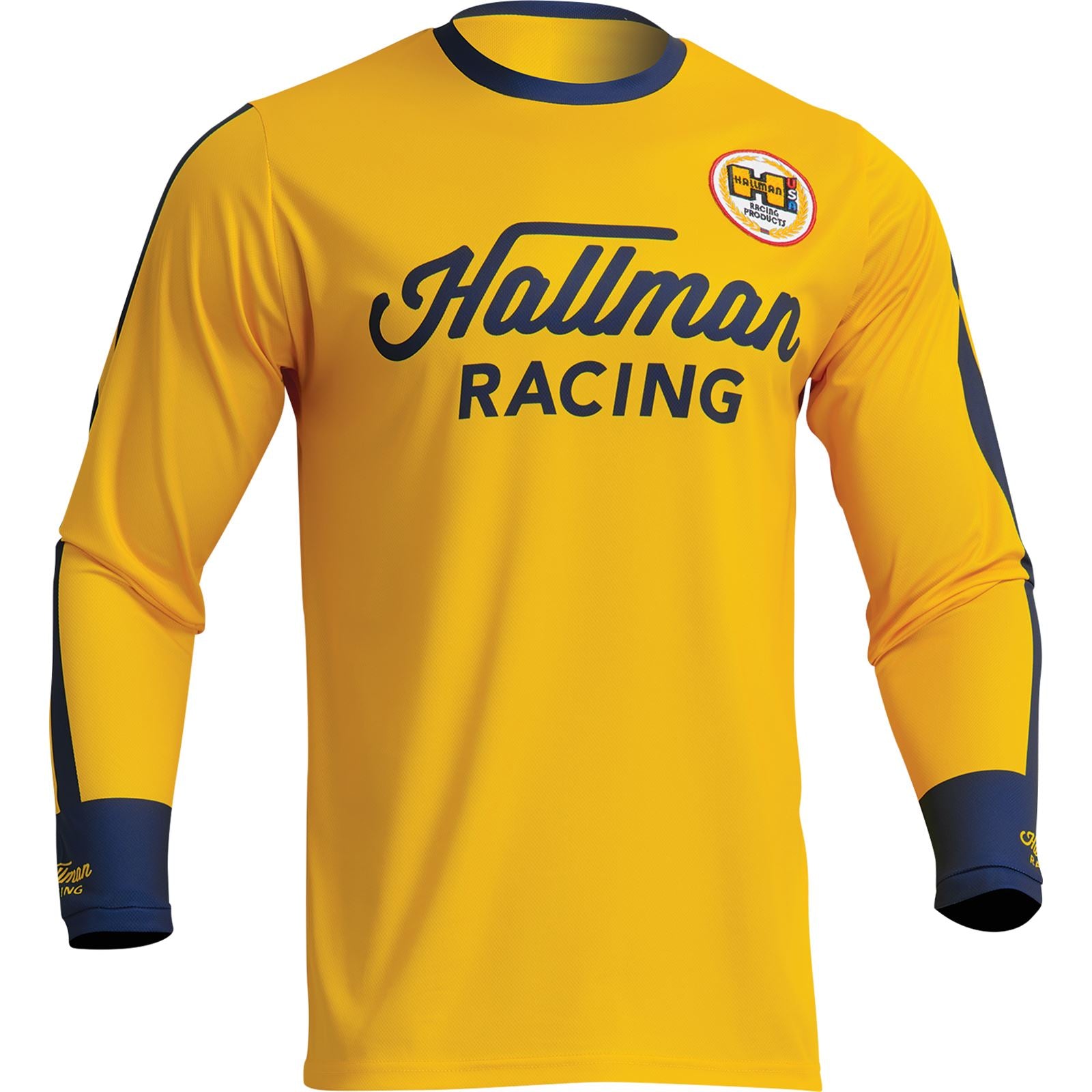 Thor Differ Roosted Jersey - Lemon/Navy - Medium 2910-7122_1077465