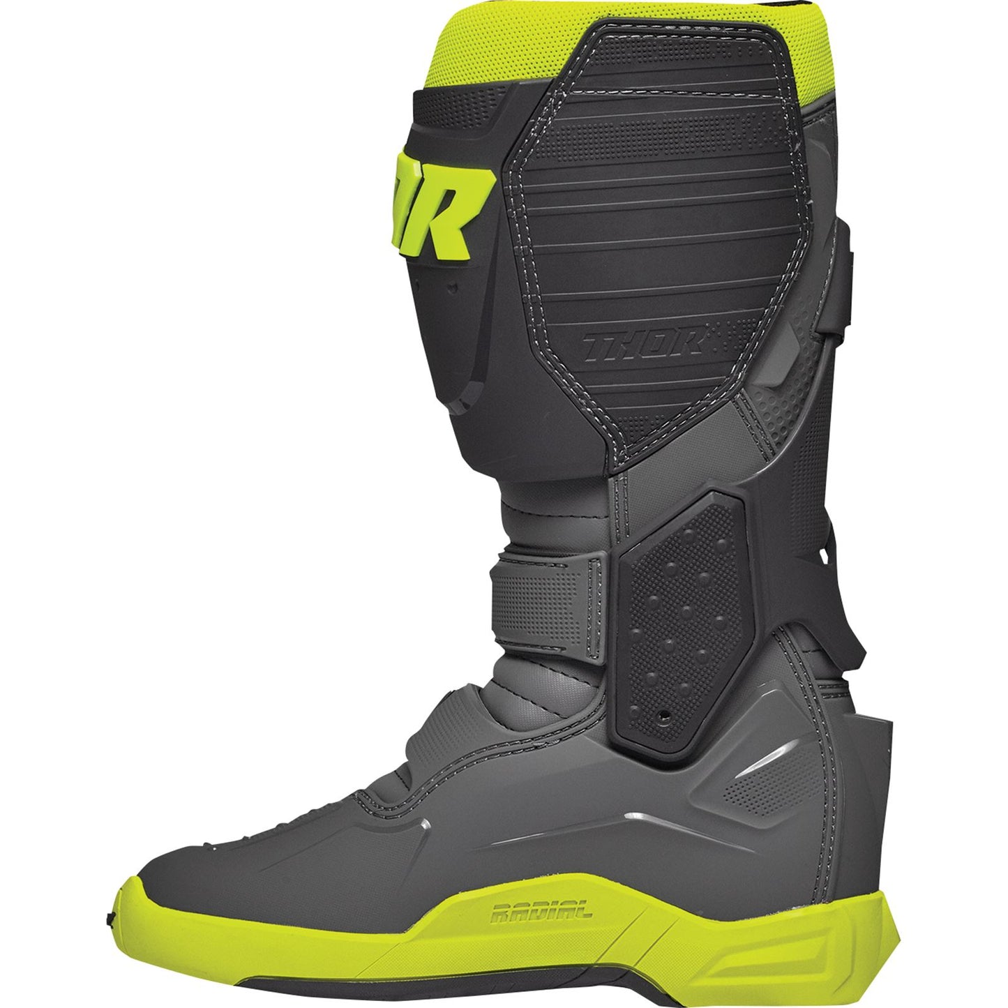 Thor Radial Boots - Gray/Fluorescent Yellow - Size 15 [MPN: 3410-2753]_1079245