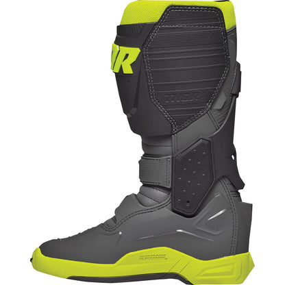 Thor Radial Boots - Gray/Fluorescent Yellow - Size 15 [MPN: 3410-2753]_1079245