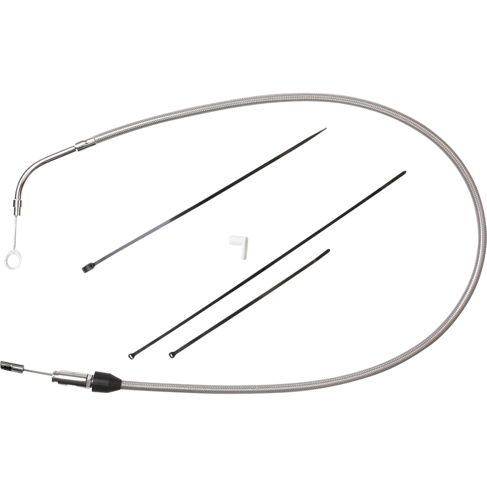 Drag Specialties Clutch Cable - Upper - 49" - Stainless Steel 0652-2853_1104347