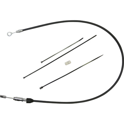 Drag Specialties Clutch Cable - Upper - 36" - Black/Chrome 0652-2855_1104354
