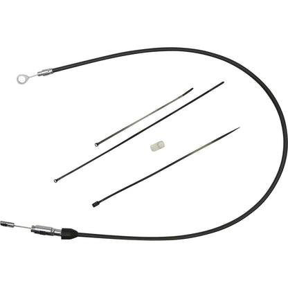 Drag Specialties Clutch Cable - Upper - 36" - Black/Chrome 0652-2855_1104348