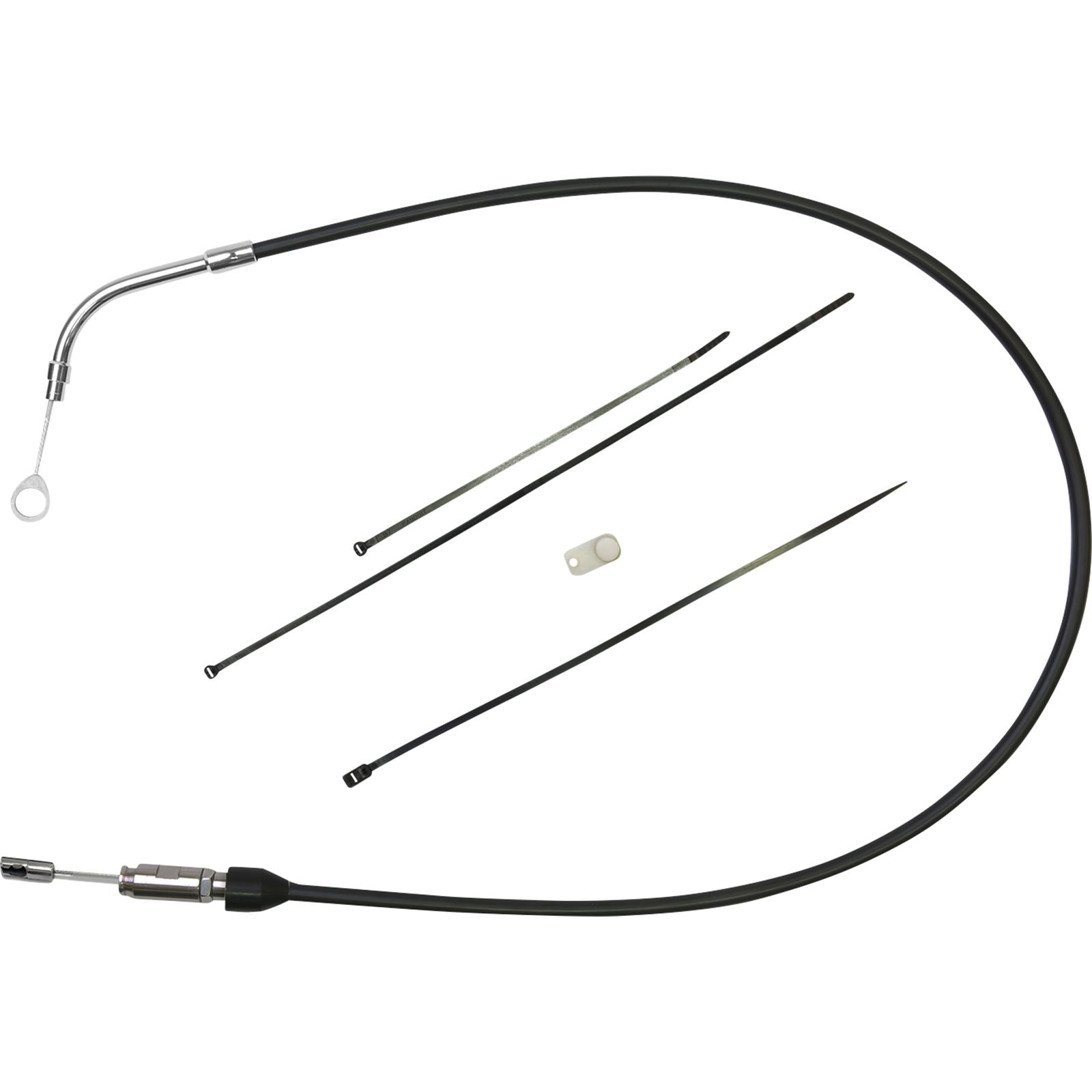 Drag Specialties Clutch Cable - Upper - 41" - Black/Chrome 0652-2868_1104324