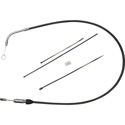 Drag Specialties Clutch Cable - Upper - 41" - Black/Chrome 0652-2868_1104324